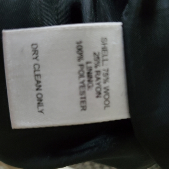 Talbots Wool Blend Houndstooth Blazer Size 8 - Picture 5 of 16